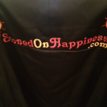 Stoned On Happiness back of Dons jacket